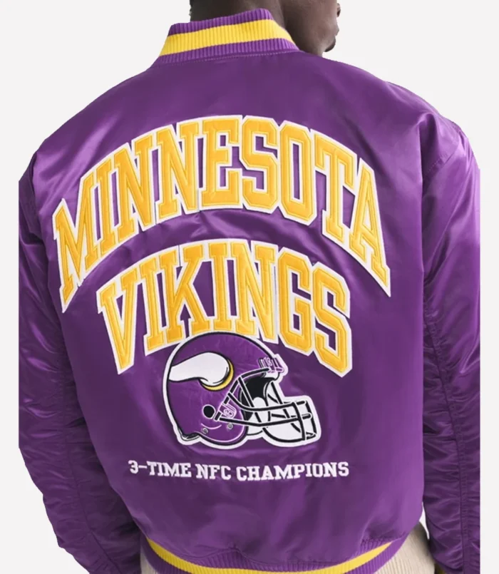 Abercrombie Minnesota Vikings Varsity Bomber Jacket