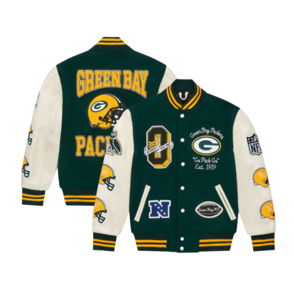 OVO X Green Bay Packers Varsity Jacket 1