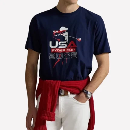 Ralph Lauren 2025 Ryder Cup Navy Blue T-Shirt For Unisex