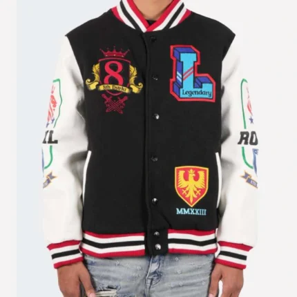 TWO MILL TWENTY Legendary Lion Varsity Bomber Jacket