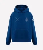 The Weeknd PSG x XO II Pullover Blue Fleece Hoodie