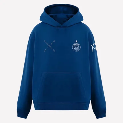 The Weeknd PSG x XO II Pullover Blue Fleece Hoodie