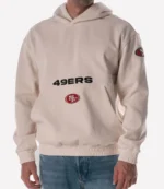 San Francisco 49ers The Wild Collective Corduroy Hoodie Beige