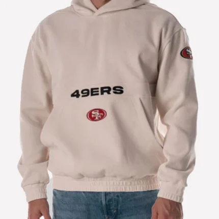 San Francisco 49ers The Wild Collective Corduroy Hoodie Beige