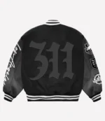 UFC 311 Los Angeles 2025 Black Varsity Jacket