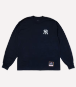 New York Yankees Mitchell & Ness Born X Raised in New York Long Sleeve Arch Navy T-Shirt