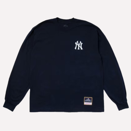 New York Yankees Mitchell & Ness Born X Raised in New York Long Sleeve Arch Navy T-Shirt