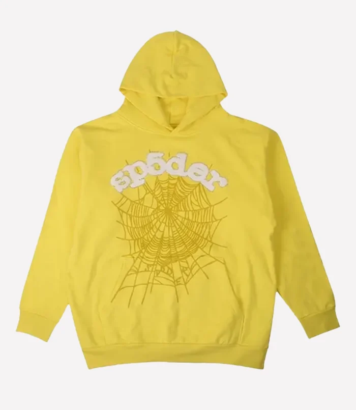 Sp5der Websuit Yellow Pullover Hoodie