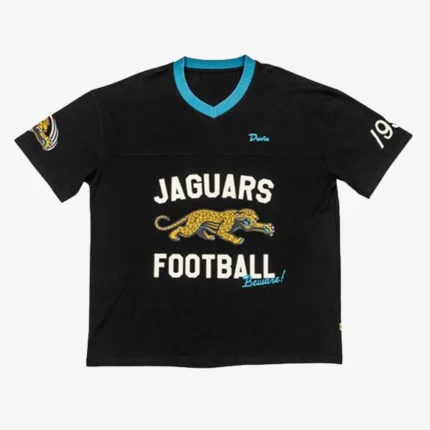 Unisex 2025 Duvin Design x Jacksonville Jaguars Football V-Neck T-Shirt