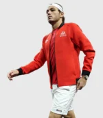 2025 Taylor Fritz Laver Cup Red Bomber Jacket