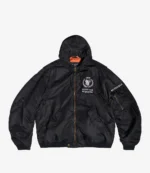 Unisex Balenciaga WFP Light Hooded Bomber Jacket