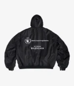 Balenciaga WFP Light Hooded Bomber Jacket