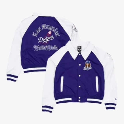 Unisex Bella Dona x Los Angeles Dodgers Raglan Satin Jacket