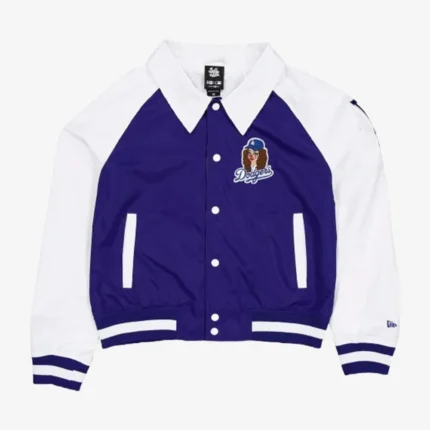 Bella Dona x Los Angeles Dodgers Raglan Satin Jacket