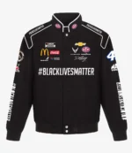 Bubba Wallace JH Design Black #BlackLivesMatter Full-Snap Twill Uniform Jacket