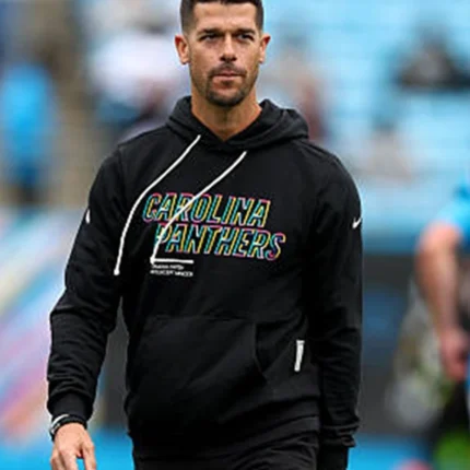 Unisex Carolina Panthers Coach Dave Canales 2025 Black Crucial Catch Sideline Hoodie