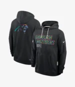 Carolina Panthers Coach Dave Canales 2025 Black Crucial Catch Sideline Hoodie
