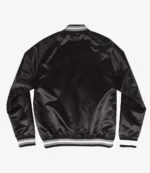 Chicago White Sox Black Lightweight Satin Full-Snap Jacket