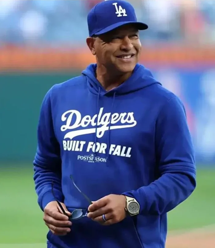 Unisex Dave Robert Los Angeles Dodgers Built For Fall Blue Hoodie