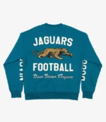 Duvin Design x Jacksonville Jaguars Blue Crewneck Fleece Sweatshirt