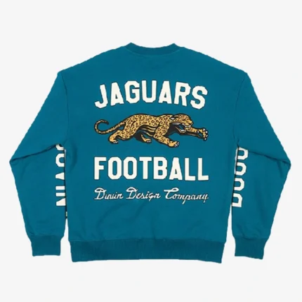 Duvin Design x Jacksonville Jaguars Blue Crewneck Fleece Sweatshirt