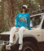 Duvin Design x Jacksonville Jaguars Blue Crewneck Fleece Sweatshirt For Unisex