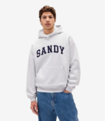 Gap × Sandy Liang Logo Oversized Grey Hoodie
