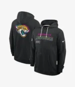 Jacksonville Jaguars Coach Travis Hunter 2025 Black Crucial Catch Sideline Hoodie