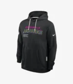 Jacksonville Jaguars Coach Travis Hunter 2025 Black Crucial Catch Sideline Hoodie For Unisex