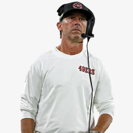 Kyle Shanahan San Francisco 49ers White Long Sleeves T-Shirt Crewneck