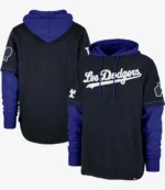 Unisex Los Angeles Dodgers '47 Navy City Connect Trifecta Shortstop Pullover Hoodie