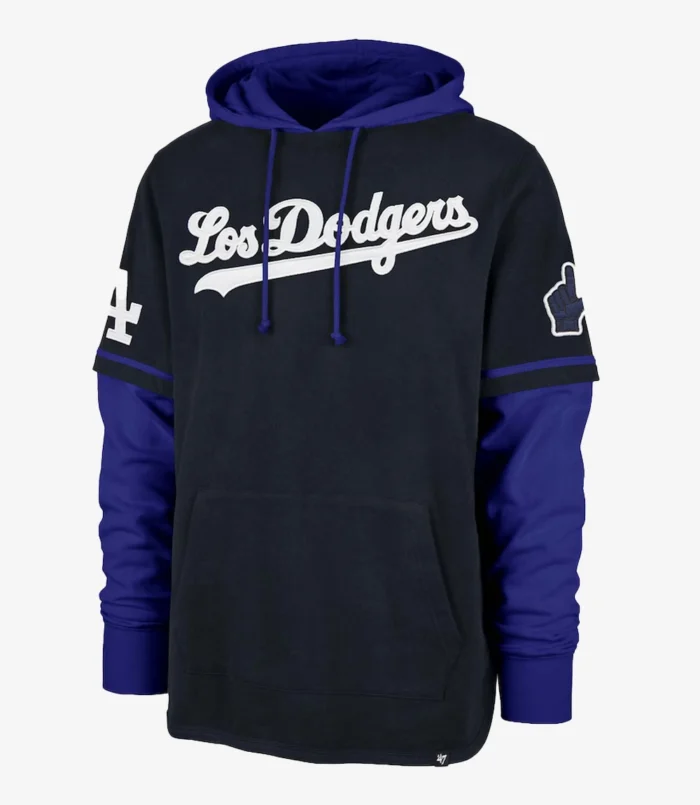 Los Angeles Dodgers '47 Navy City Connect Trifecta Shortstop Pullover Hoodie