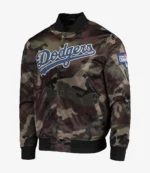 Los Angeles Dodgers Pro Standard Camo Satin Full-Snap Jacket