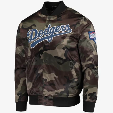 Los Angeles Dodgers Pro Standard Camo Satin Full-Snap Jacket