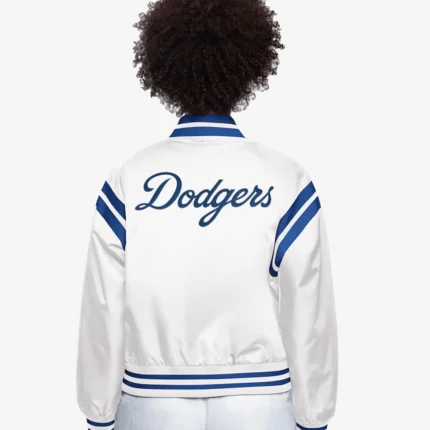 Los Angeles Dodgers Starter White Full Count Full-Snap Varsity Jacket