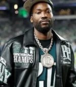 Meek Mill Eagles Super Bowl Champions Bomber Leather Jacket