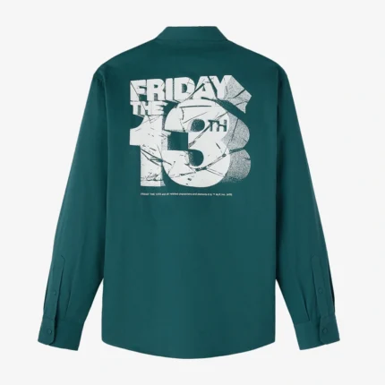 OVO Friday The 13th 3D Green Work Shirt