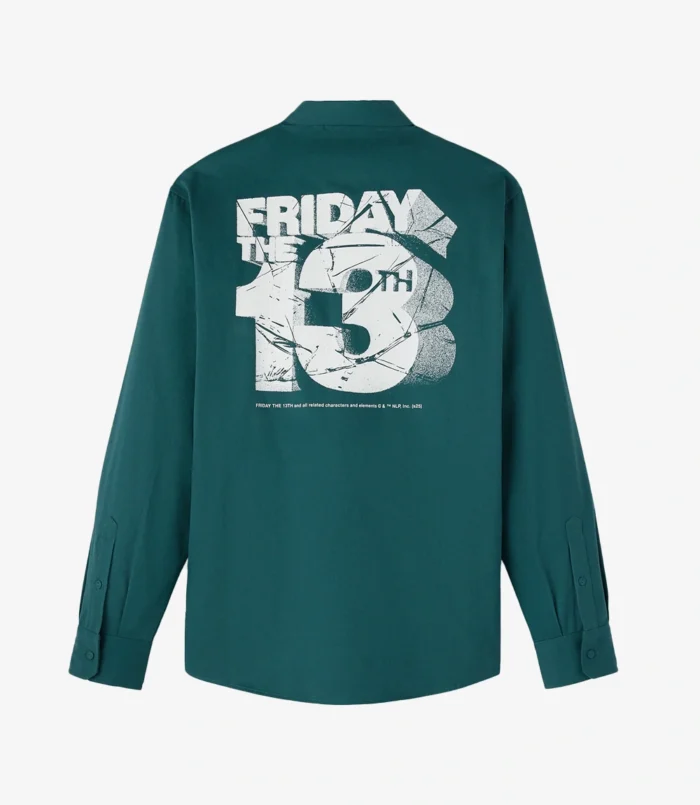 OVO Friday The 13th 3D Green Work Shirt