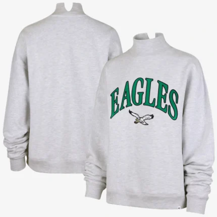 Unisex Philadelphia Eagles ’47 Women’s Vantage Mock Neck Pullover Sweatshirt