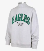 Philadelphia Eagles ’47 Women’s Vantage Mock Neck Pullover Sweatshirt
