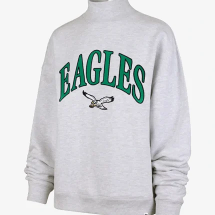 Philadelphia Eagles ’47 Women’s Vantage Mock Neck Pullover Sweatshirt