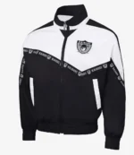 Unisex Pro Player Raiders Tape II Black & White Polyester Jacket