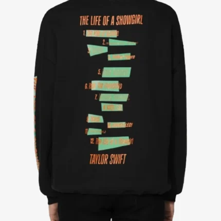 Taylor Swift Life of A Showgirl Black Sweatshirt