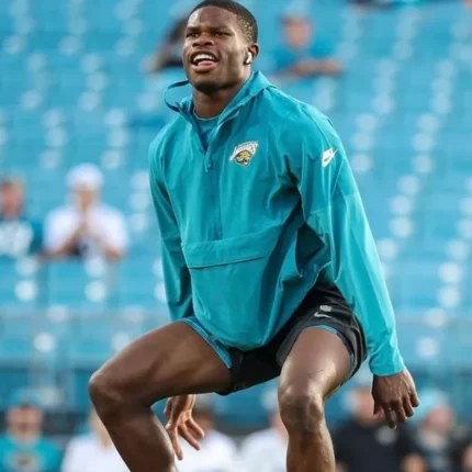 Unisex Travis Hunter 2025 Jacksonville Jaguars Nike Sideline Anorak Jacket