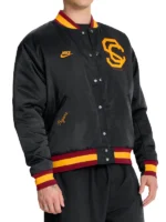 Unisex USC Trojans Nike Legacy Full-Snap Black Bomber Jacket