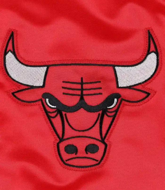 Chicago Bulls Starter Red Force Play Satin Full-Snap Varsity Jacket Unisex