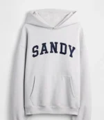 Gap × Sandy Liang Logo Oversized Grey Hoodie Unisex