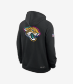 Jacksonville Jaguars Coach Travis Hunter 2025 Black Crucial Catch Sideline Hoodie Unisex
