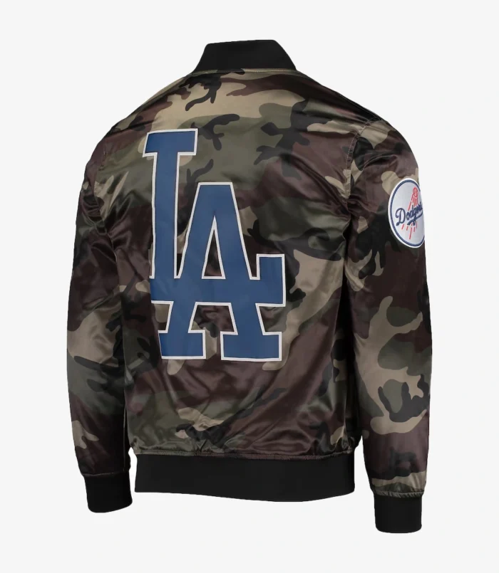 Los Angeles Dodgers Pro Standard Camo Satin Full-Snap Jacket For Unisex